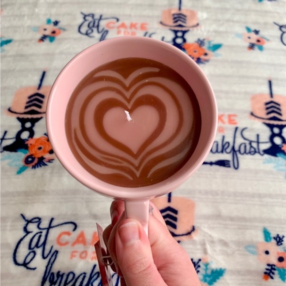 1 LEFT! ☕️ Cup Of Love Latte Art Candle Mug ☕️ - Picture 4 of 8